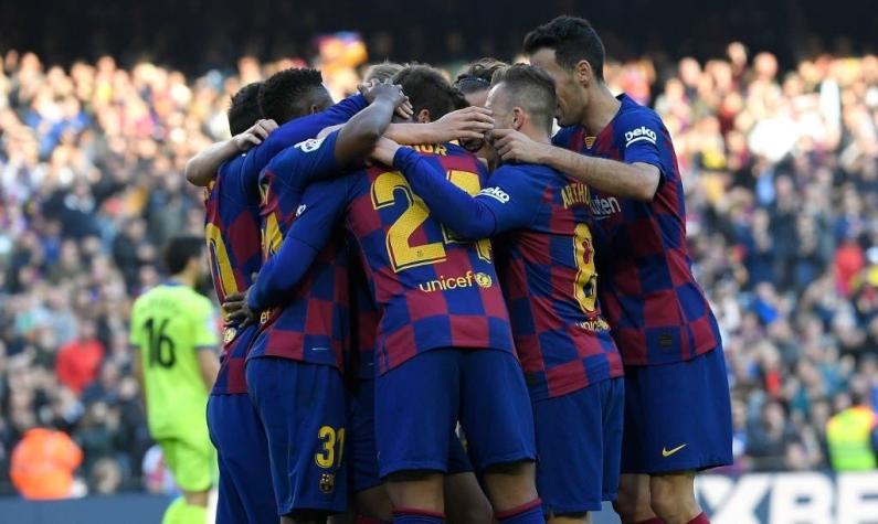 Arturo Vidal tuvo escasos minutos en apretado triunfo de Barcelona ante Getafe en el Camp Nou