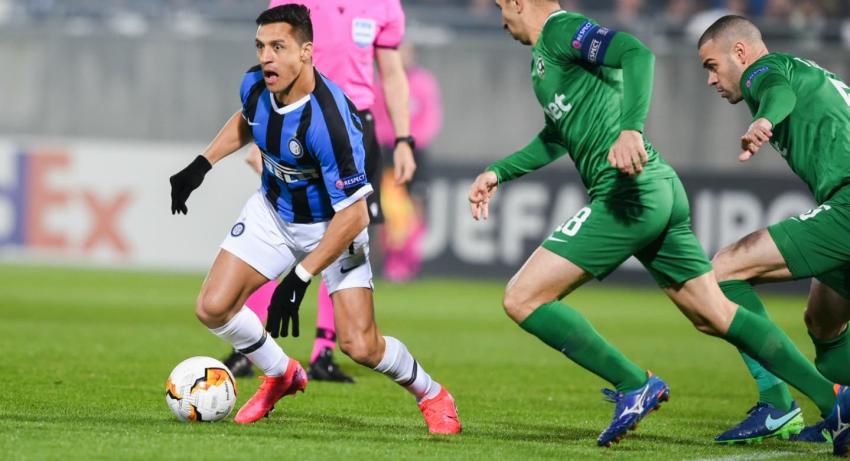 Inter de Milán gana en Bulgaria con Alexis en cancha y acaricia los octavos de la Europa League