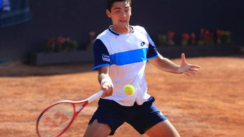 Tomás Barrios pierde ante el boliviano Hugo Dellien y se despide del ATP de Santiago
