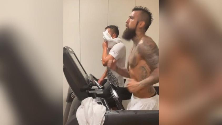 [VIDEO] El exigente entrenamiento de Arturo Vidal durante la cuarentena