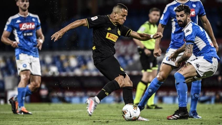 Alexis se despide de la Copa Italia tras caer con el Inter ante el Napoli