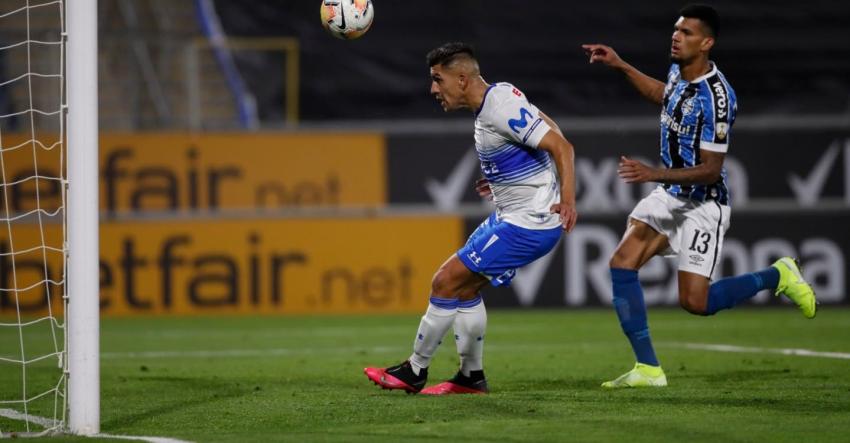 Zampedri primero y Pinares aumentó con un "sombrerito": Los goles de la UC en triunfo sobre Gremio
