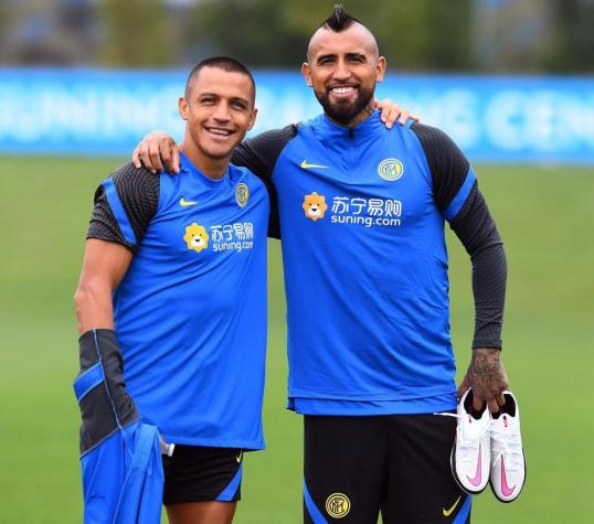 Arturo Vidal se reencuentra con Alexis y ya tiene número de camiseta en el Inter