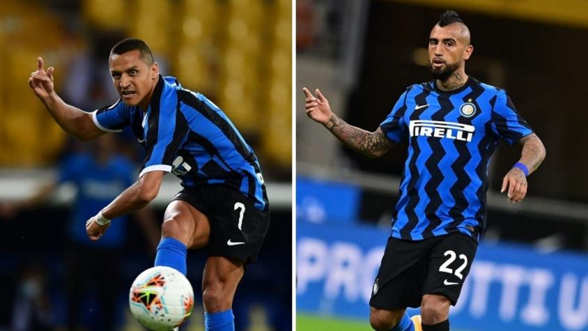 "Guerreros": Inter destaca participaciones de Vidal y Alexis en trabajado triunfo ante la Fiorentina