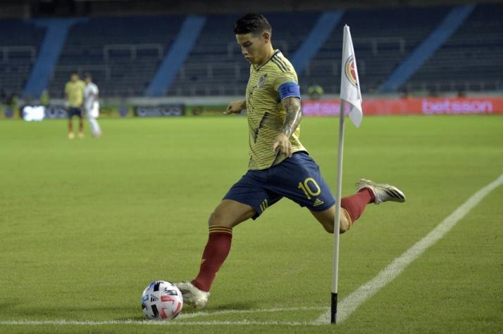 Con James, Cuadrado y Zapata: Colombia confirma su 11 titular para enfrentar a Chile en Santiago
