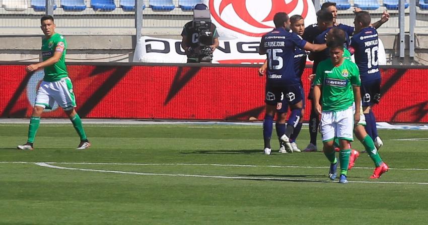 Más problemas para la U: Walter Montillo abandona con molestias físicas ante Audax Italiano