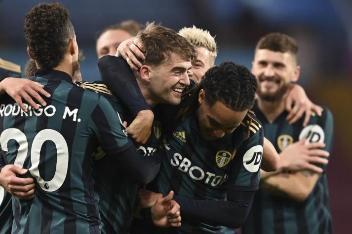Leeds de Bielsa golea 3 a 0 al Aston Villa y queda tercero en la Premier League
