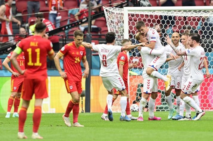 Dinamarca goleó a Gales y se metió en cuartos de la Eurocopa 2020