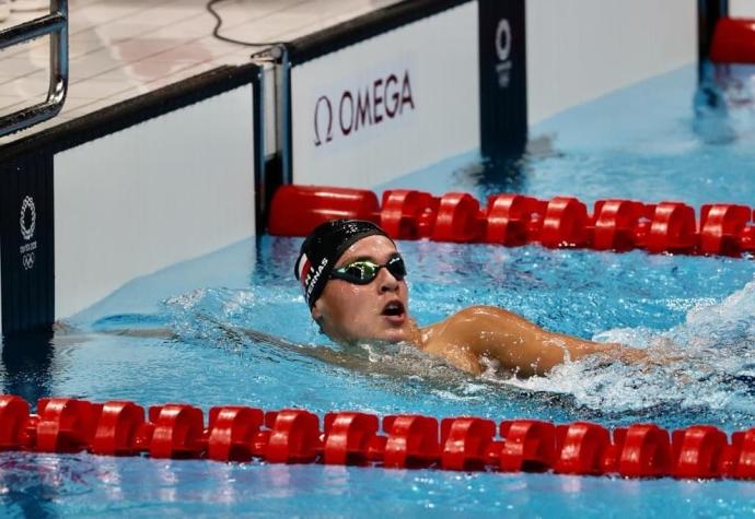 Tokio 2020: Eduardo Cisternas ganó su serie de 400 metros libres y logró récord de Chile