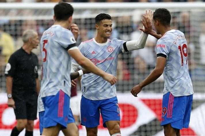 El United gana con nuevo gol de Ronaldo e iguala al líder Liverpool
