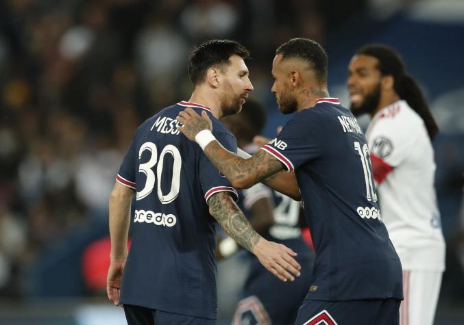El PSG, con Messi, Neymar y Mbappé de titulares, le ganó con lo justo al Lyon