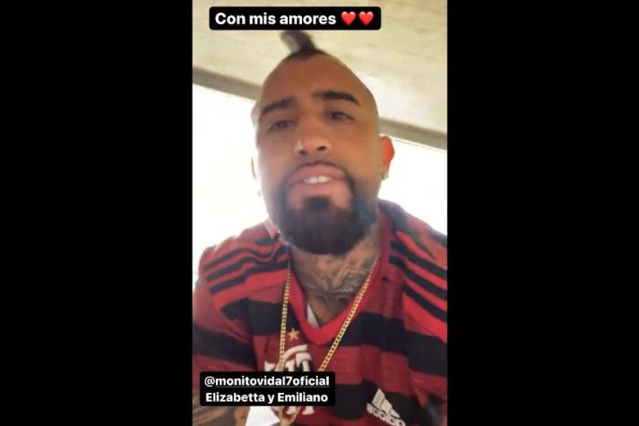 ¿Una señal sobre su futuro? Arturo Vidal disfruta de sus vacaciones con la camiseta del Flamengo