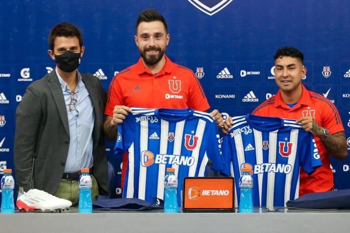 Universidad de Chile presenta oficialmente a Hernán Galindez y Jeisson Vargas como refuerzos