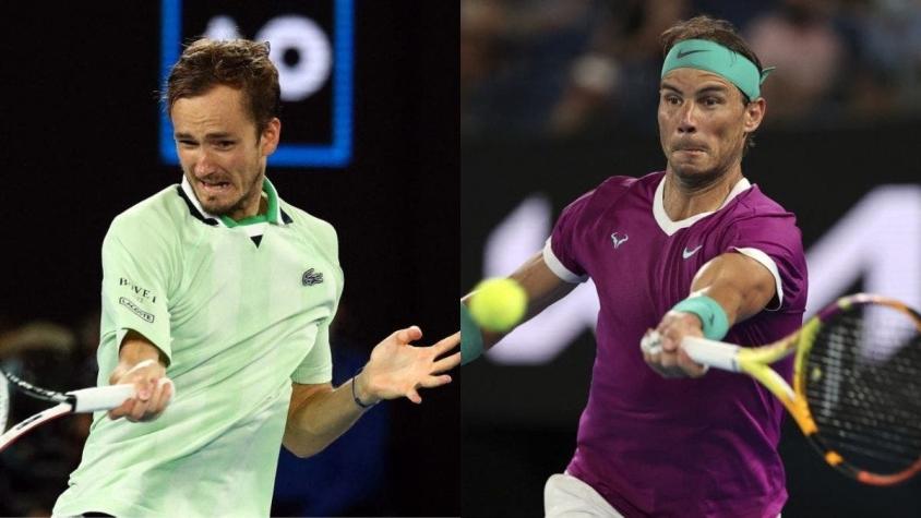Revisa dónde ver y a qué hora es la final del abierto de Australia entre Nadal y Medvédev