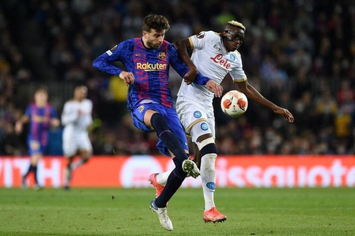 FC Barcelona iguala ante Napoli en el Camp Nou y queda abierto el pase a octavos de la Europa League