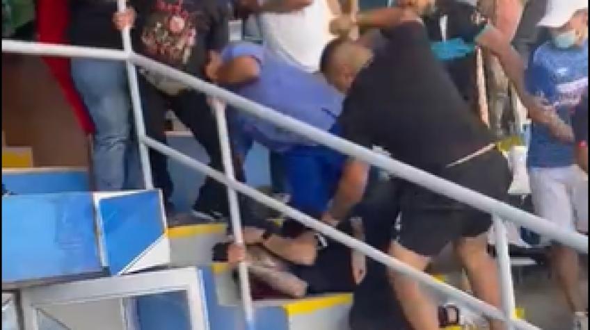 VIDEO: hincha de Colo Colo sufrió brutal agresión en San Carlos de Apoquindo