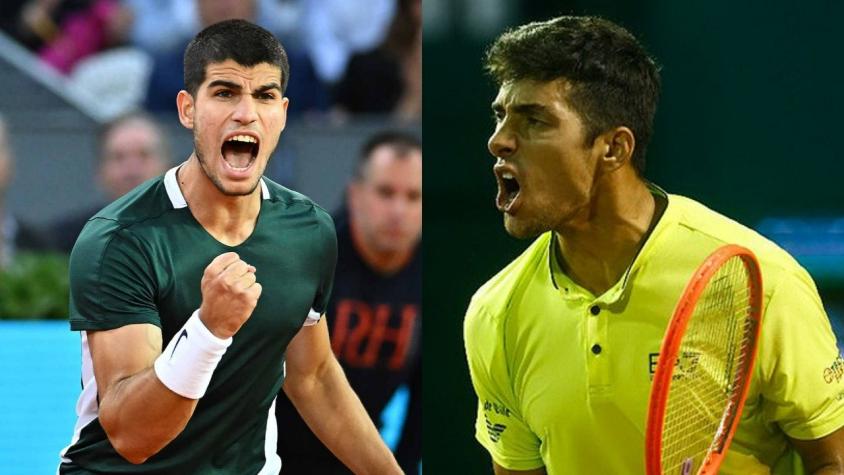 Garín ya conoce a su rival en Roma: Alcaraz lo espera en segunda ronda 