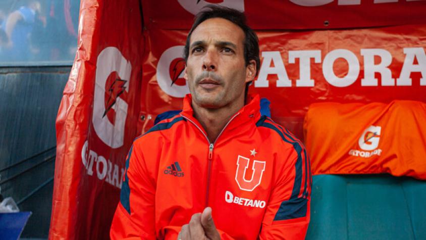 Sebastián Miranda al mando de Universidad de Chile frente a Deportes La Serena.