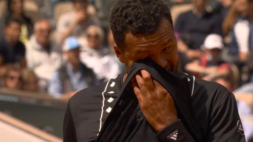 Jo-Wilfried Tsonga se retiró del tenis en Roland Garros.