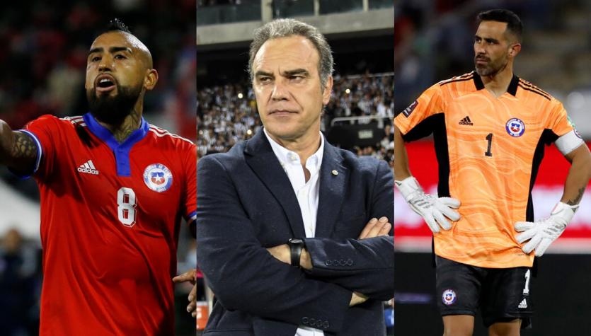 Arturo Vidal, Claudio Bravo y Martín Lasarte