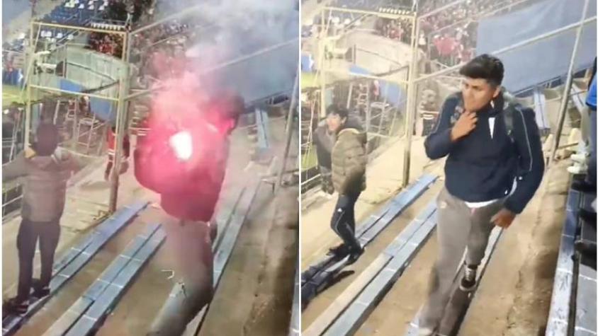 ¡Nueve años sin ir al estadio! La UC aplica durísimo castigo para hincha que lanzó bengala
