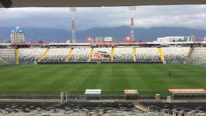 ¿Y la infraestructura? Colo Colo comenzó reparación a la cancha del Estadio Monumental