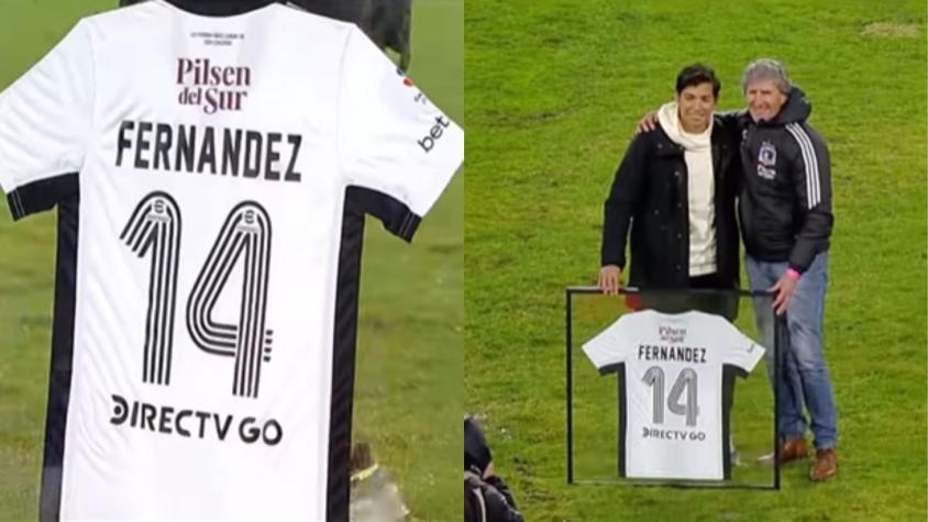 Hubo ovación en Macul: Colo Colo rindió emotivo homenaje a Matías Fernández