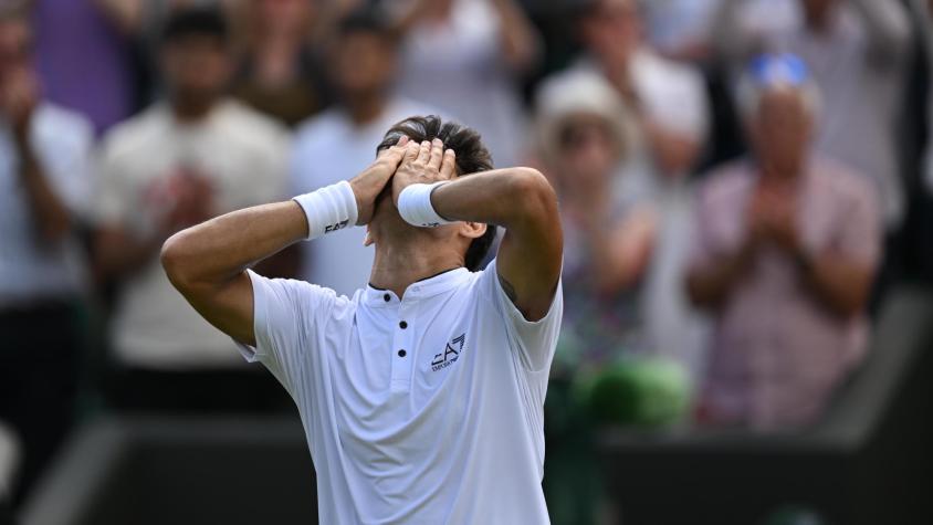 VIDEO | El histórico match point que metió a Cristian Garín en cuartos de final de Wimbledon