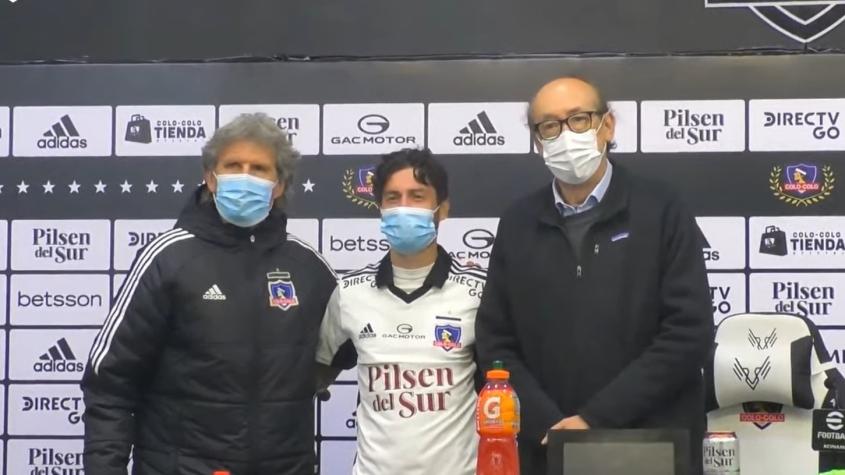Marco Rojas en su presentación: "Sería especial debutar con Colo Colo jugando el Superclásico"