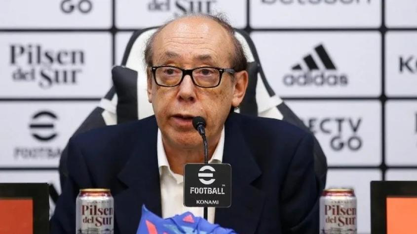 Presidente de ByN está preocupado por las finanzas de Colo Colo: "Hicimos malabares para reforzarnos"