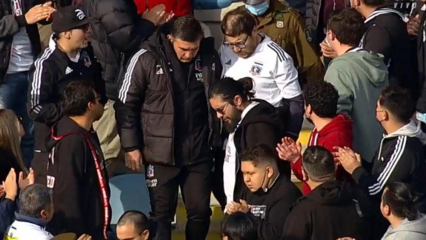Hincha de Colo Colo se descompensó en la tribuna y el cuerpo médico del club tuvo que acudir a atenderlo