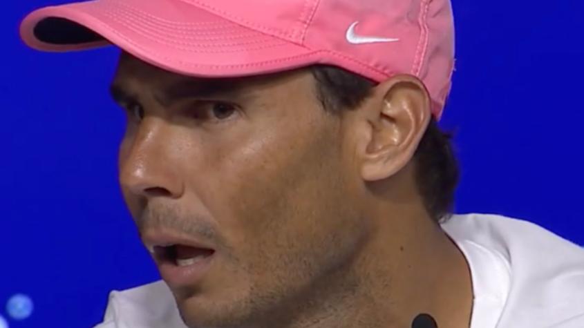 "Es una broma, ¿no?": Así fue el tenso cruce entre Rafael Nadal y periodista que lo acusó de incumplir el reglamento en el US Open