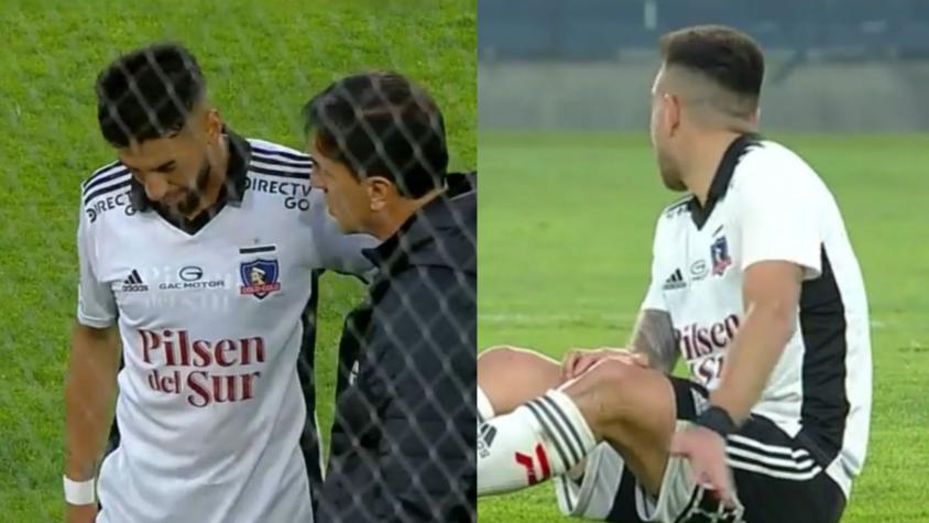 Pésimas noticias para Colo Colo: Juan Martín Lucero y Matías Zaldivia salieron lesionados ante Ñublense