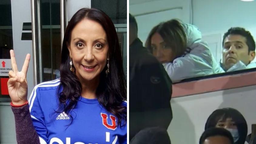 FOTOS | La criticada visita de Cecilia Pérez al partido de la U en Copa Chile