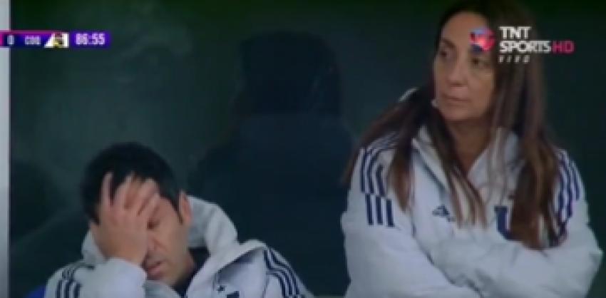 Las caras largas de la U: Cecilia Pérez y Johnny Herrera sufrieron en las tribunas el empate ante Coquimbo