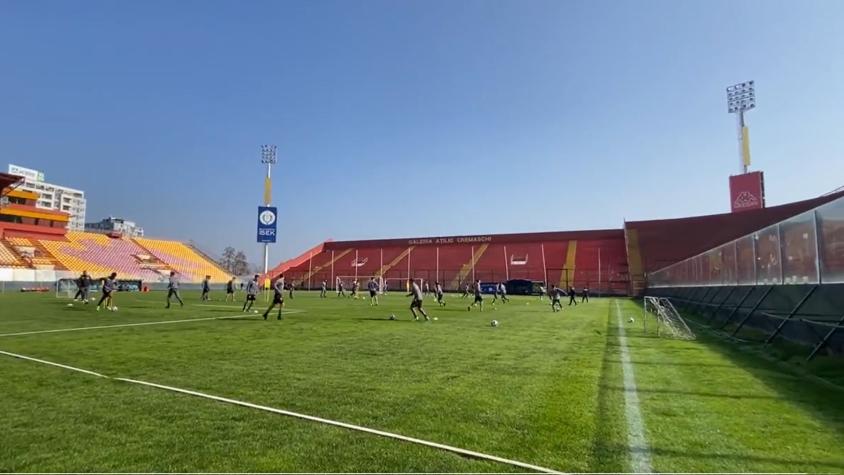 "En casa": Unión Española mostró el espectacular estado de la cancha del Santa Laura tras su reparación