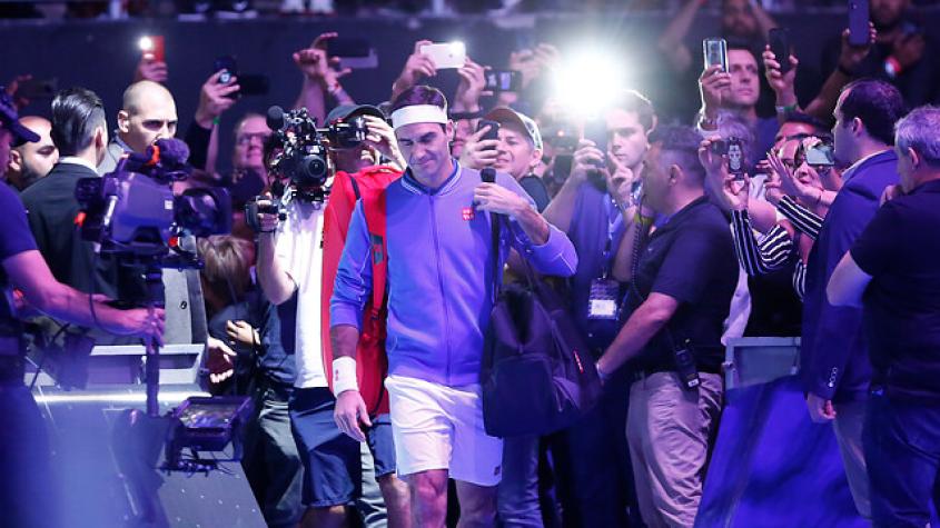 La noche en que Roger Federer deslumbró a Chile en medio del estallido social