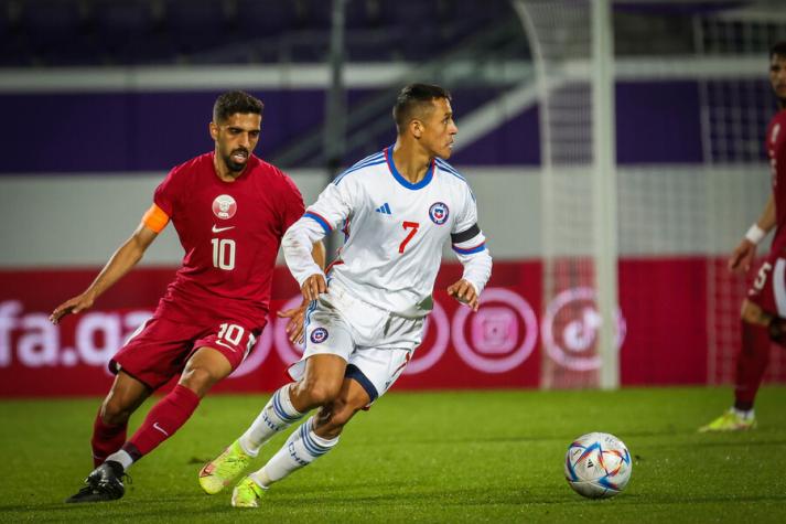 Chile apenas saca un pobre empate ante Qatar en un amistoso que casi termina en papelón