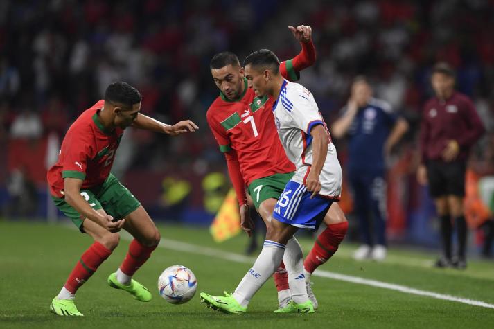 Superioridad total: los números con los que Marruecos aplastó a Chile en el duelo amistoso