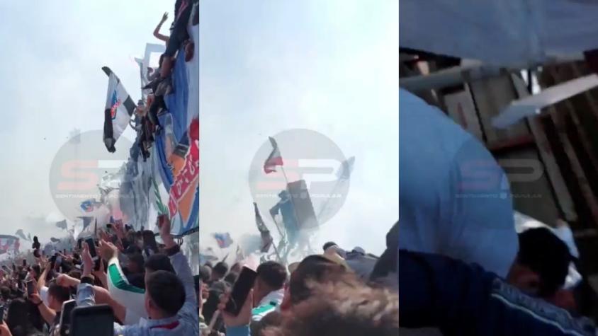 ¡Imagenes impactantes! Así se vivió el colapso del estadio Monumental desde adentro