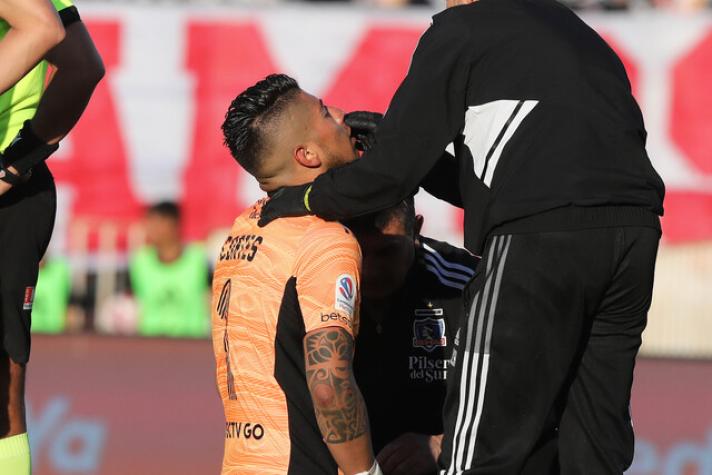Hasta el final con Colo Colo: Brayan Cortés sufre una fractura nasal y después del torneo evaluará ser operado