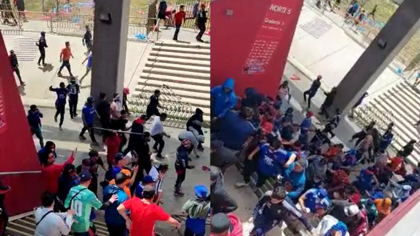 VIDEOS| ¿Sigue la violencia? Diversos incidentes se produjeron entre Carabineros e hinchas de la U en La Serena