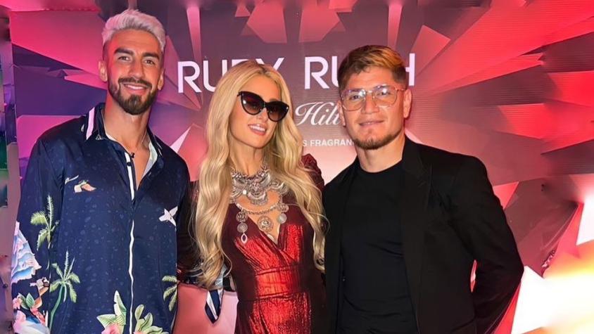 Leo Gil y Lucero sorprendieron al llegar al evento que organizó Paris Hilton