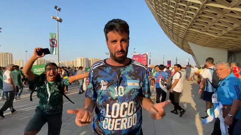 "Te bailan al lado": periodista argentino sufrió feroz troleo con los hinchas de Arabia Saudita