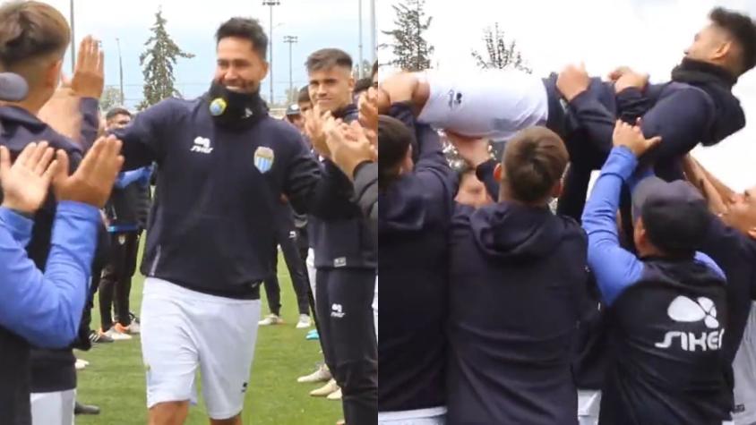 Pasillo de honor y cánticos: El emotivo adiós de Luis Jiménez previo a su último partido con Magallanes