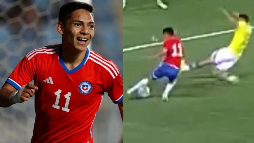 La increíble jugada de Joan Cruz en la Roja Sub-20 que humilló a Brasil y está dando la vuelta al mundo