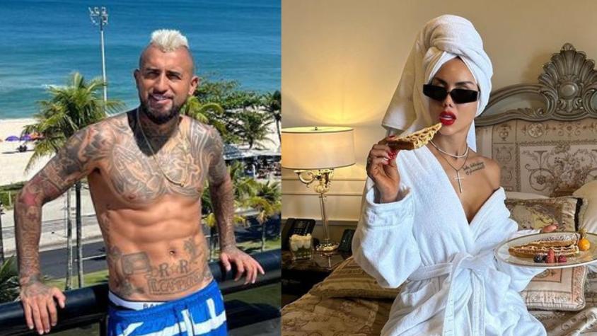 Arturo Vidal y Sonia Isaza