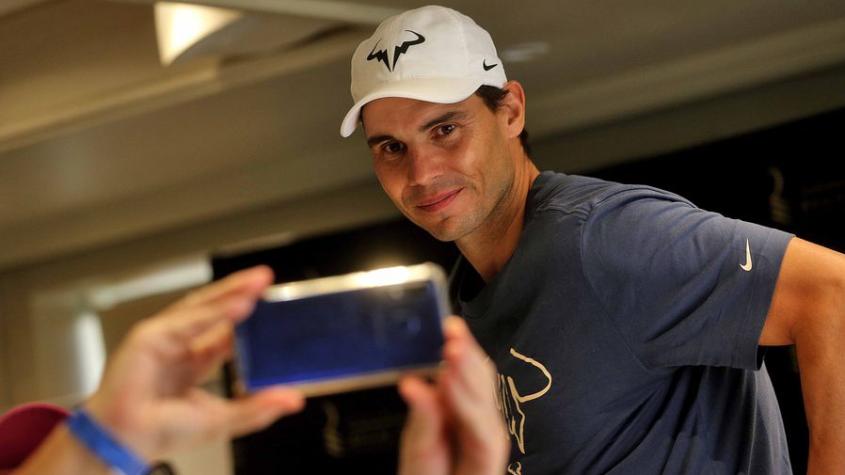 Rafael Nadal la rompe en su visita a Chile y no puede contener su emoción: "Estar aquí me motiva especialmente"