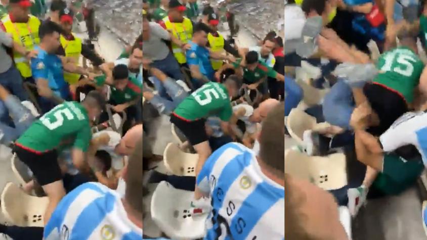 Pelea México vs Argentina
