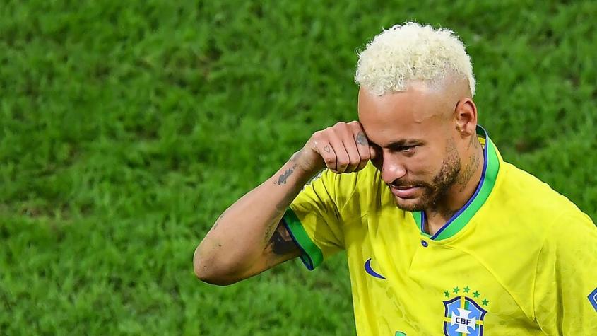 El desgarrador llanto de Neymar tras la eliminación de Brasil del Mundial Catar 2022